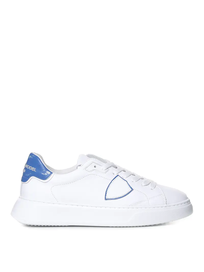 Sneakers con tacco blu Bianco