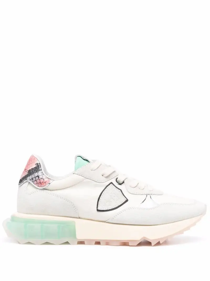 Sneakers La Rue Mondial neon bianche Panna