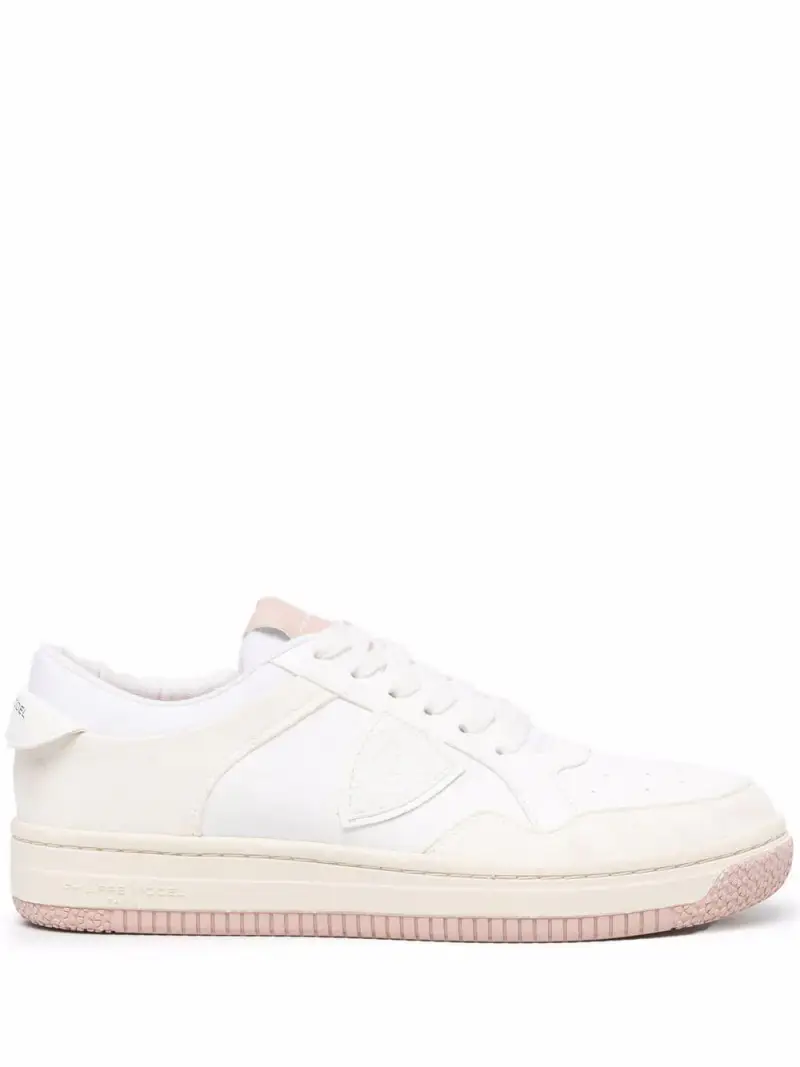 Sneakers Lyon bianche/rosa Bianco