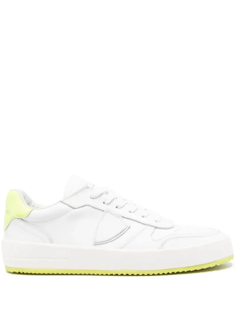 Sneakers Nice bianche/lime uomo Bianco miniatura 3