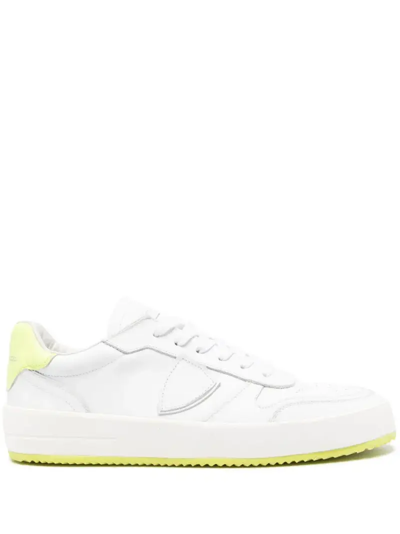 Sneakers Nice bianche/lime uomo miniatura 3