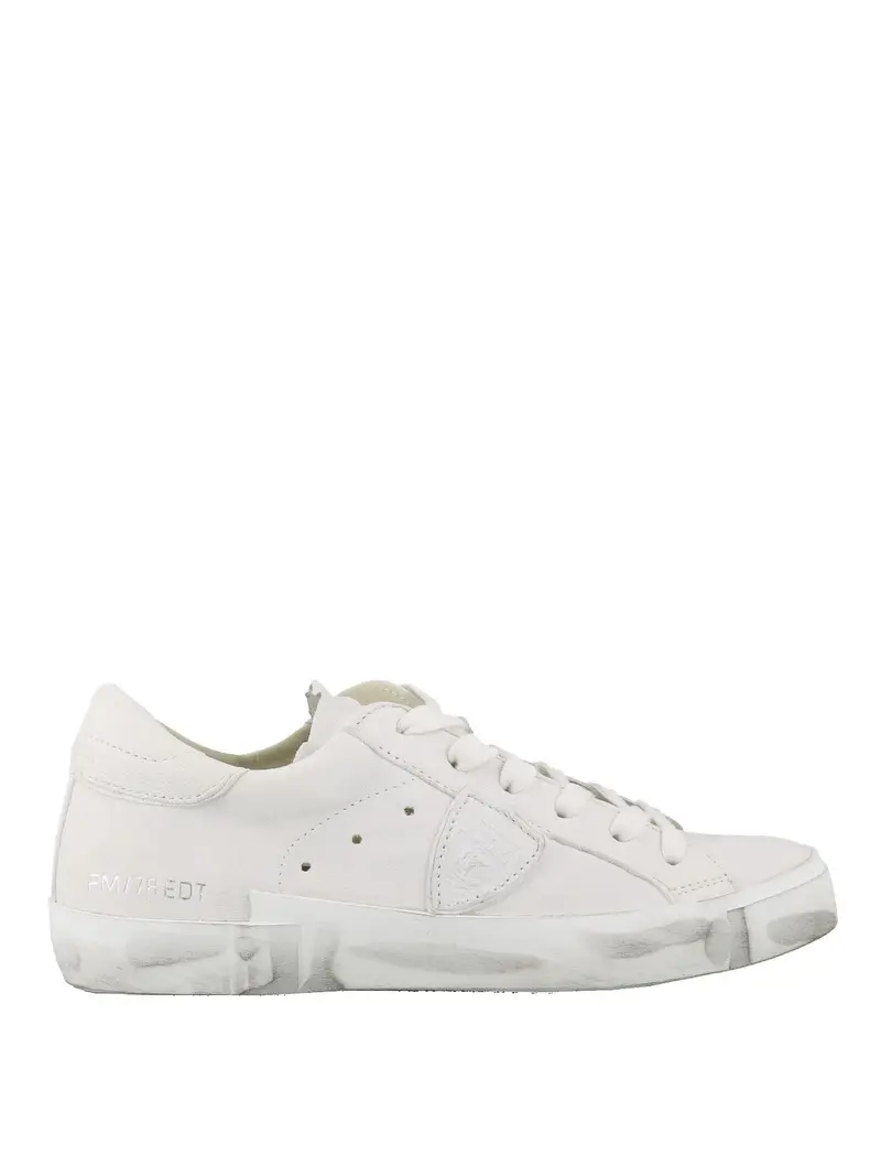 Sneakers Paris X in pelle Bianco