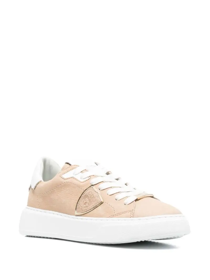 Sneakers Temple beige nabuc miniatura 3