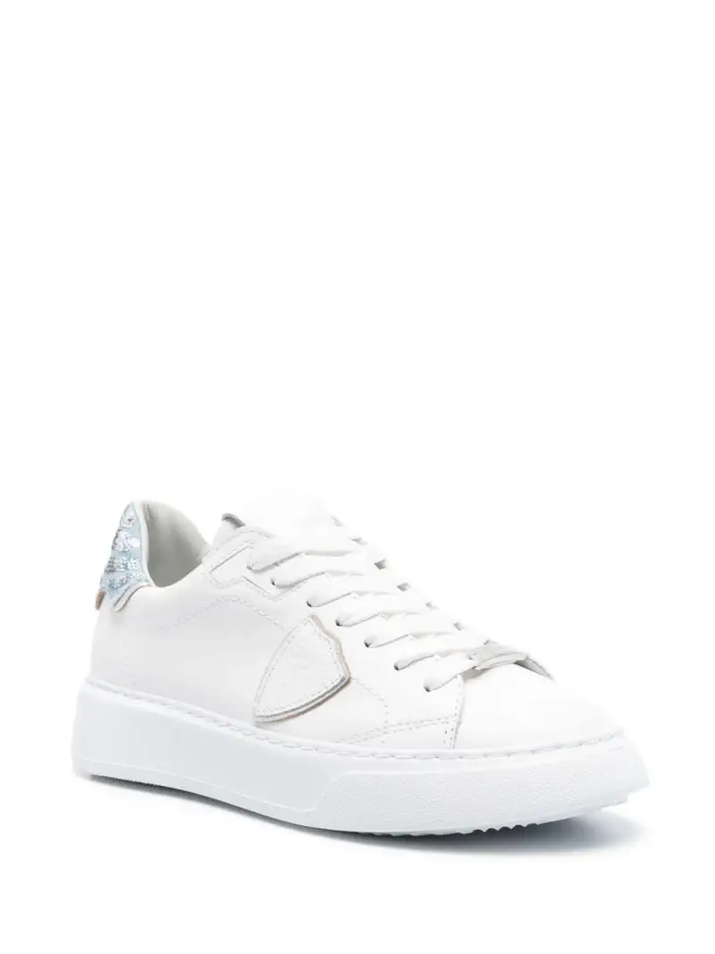 Sneakers Temple low bianca/denim Bianco miniatura 3