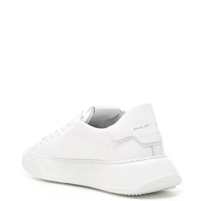 Philippe Model sneakers uomo temple in vera pelle bianca miniatura 3
