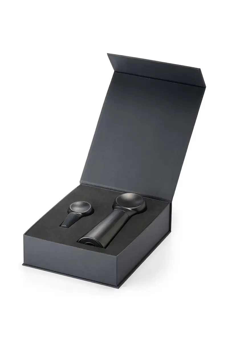 set di apribottiglie e tappo per vino Vino 18 cm Nero miniatura 2