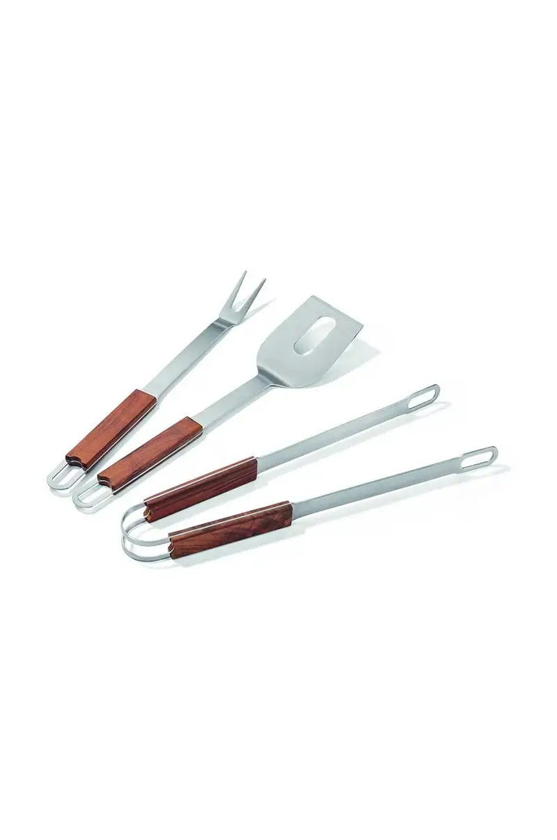 set di untesili per barbecue BBQ Brick pacco da 3 Multicolore