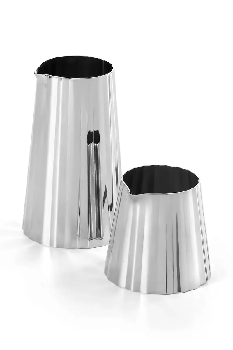 zuccheriera e lattiera Stripes 5 x 9 cm Grigio