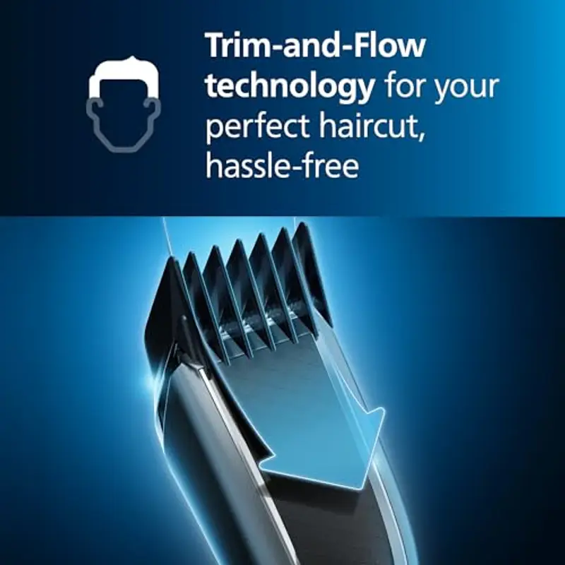 Philips Hair Clipper Serie 5000 Regolacapelli Con Tecnologia Trim-n-Flow E DualCut (modello HC5630/15) miniatura 3