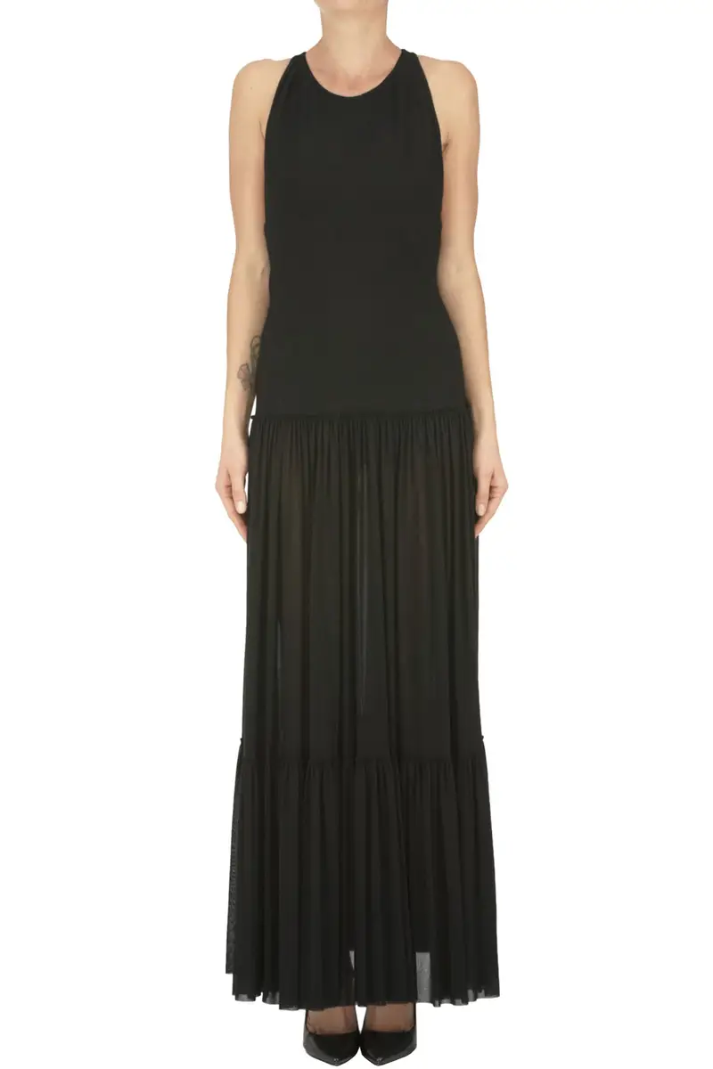 Abito con gonna in tulle Nero
