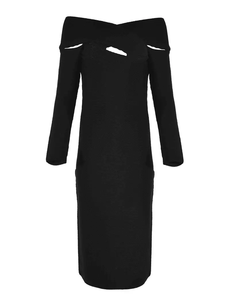 Abito in poliestere di filosofia Nero