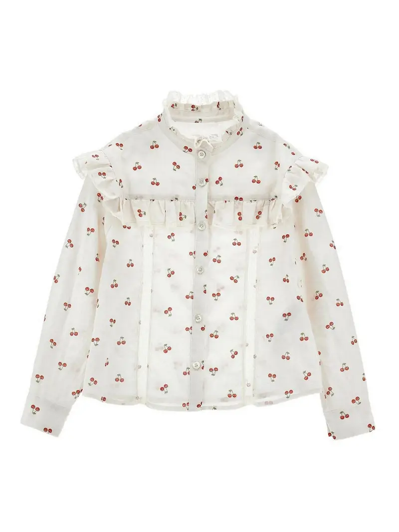 Camicia Con Stampa Bianco