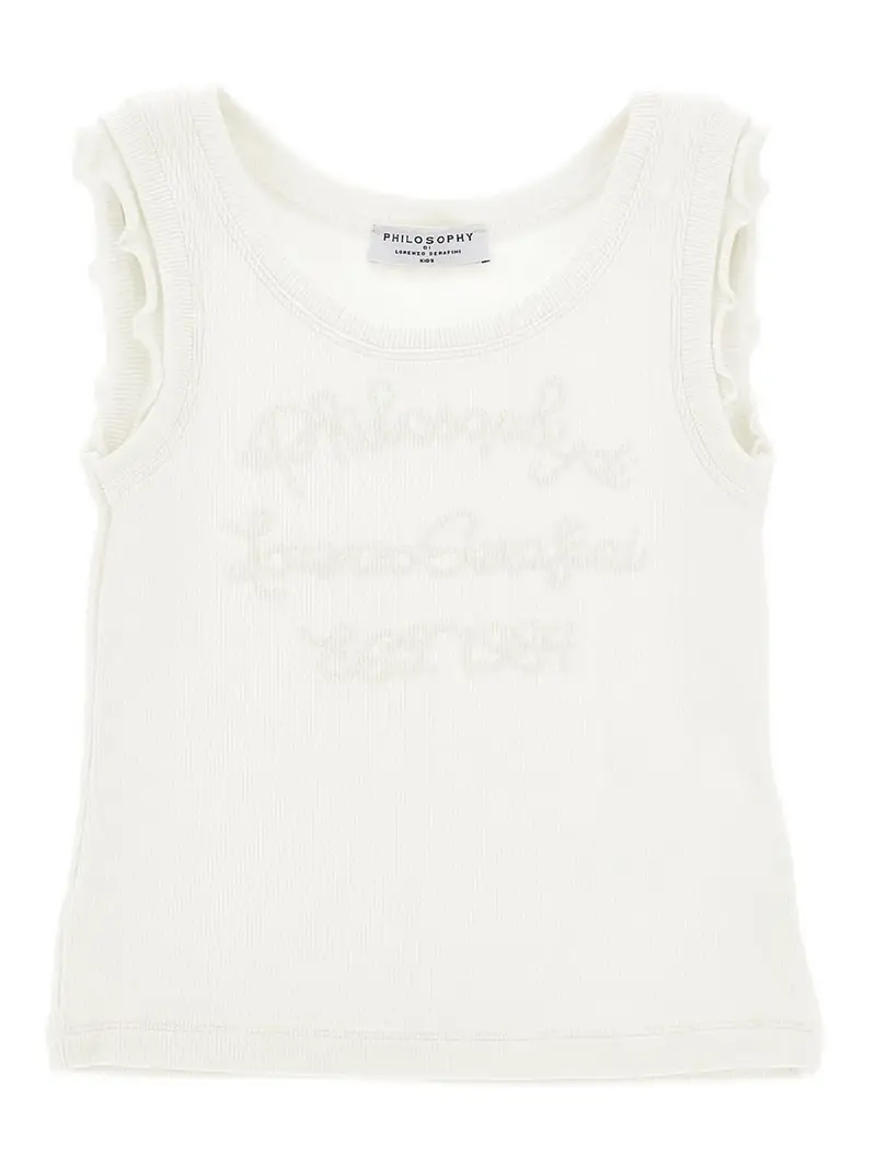 Canotta Con Logo Crema