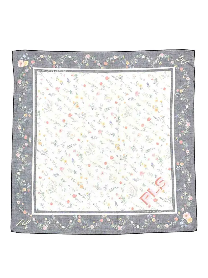 Foulard A Fiori Multicolore