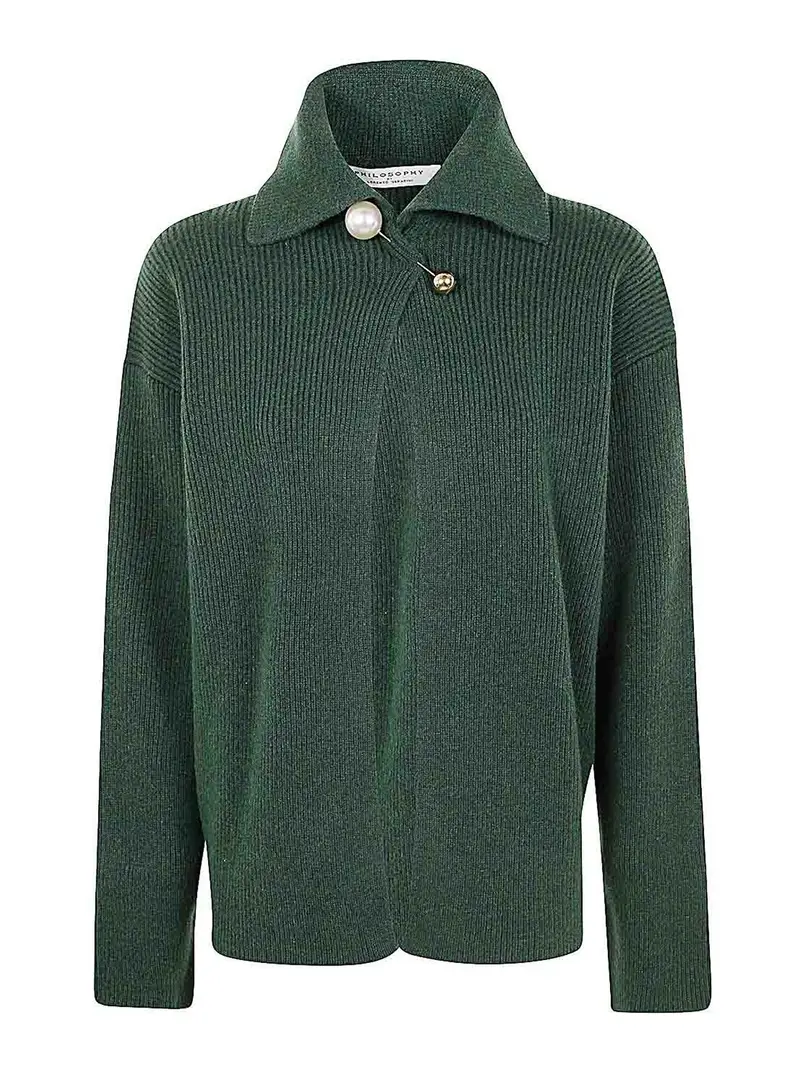 Giacca in misto cashmere e seta Verde