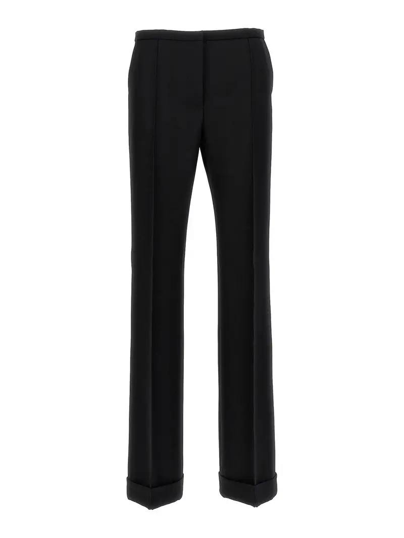Pantaloni in techno grain de poudre Nero