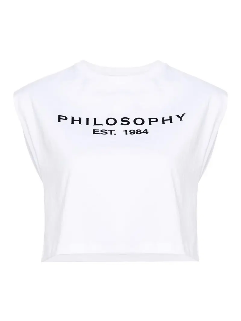 Parte superiore con logo Bianco