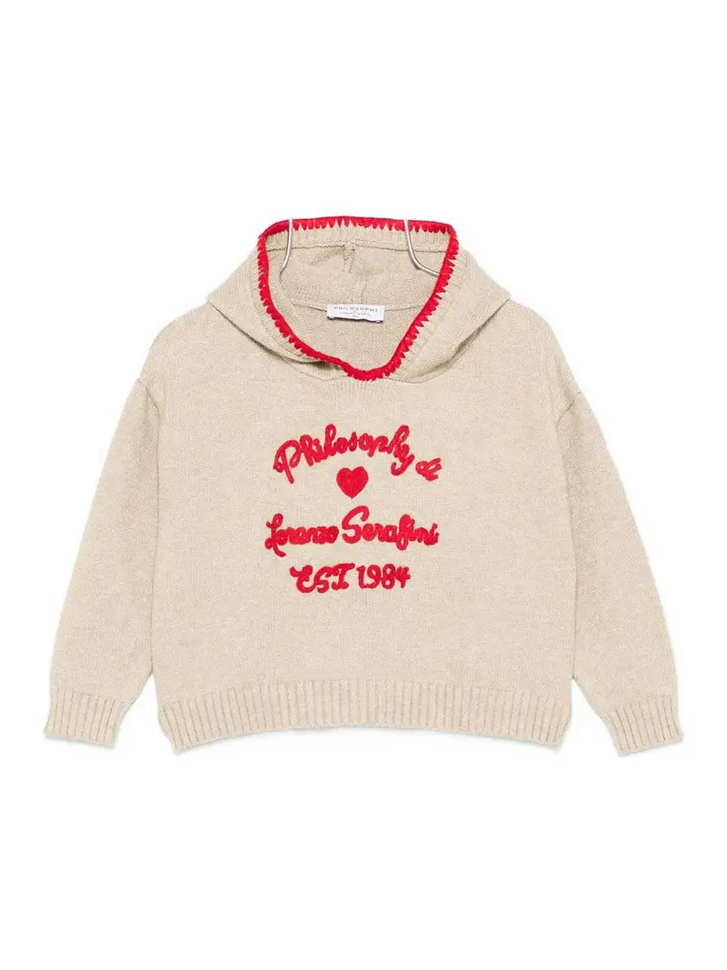 Pull Con Cappuccio Beige