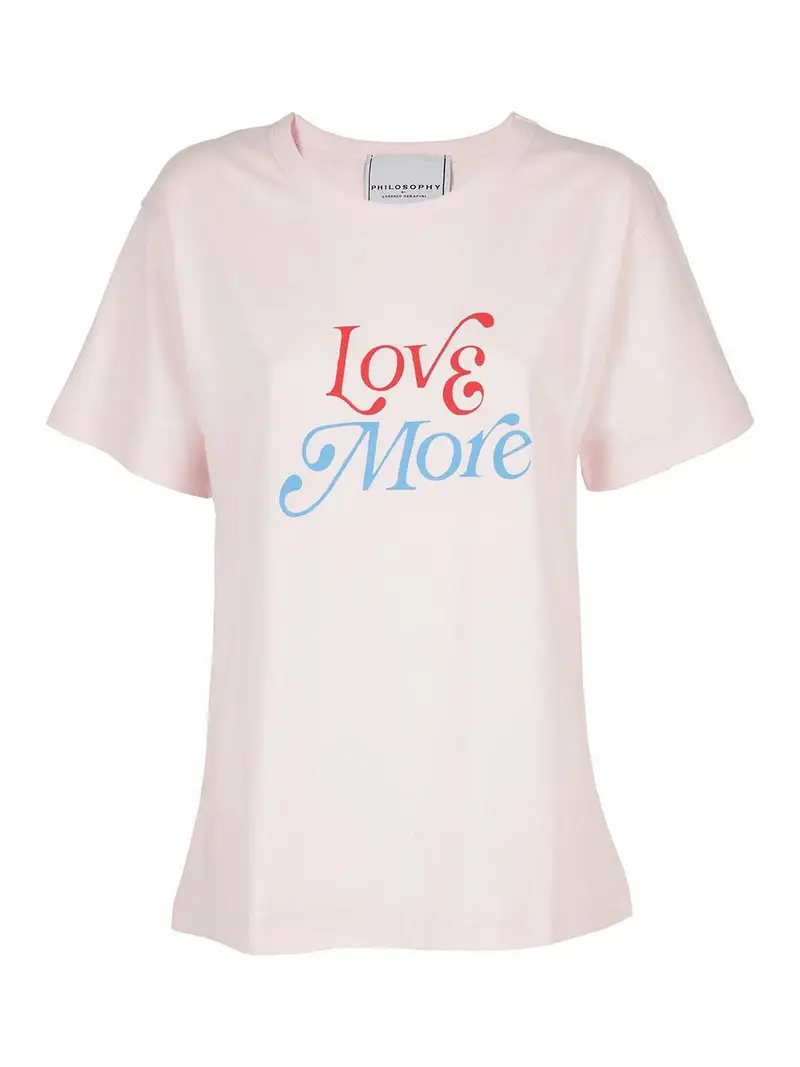 Philosophy di Lorenzo Serafini T-shirt Rosa 3355141