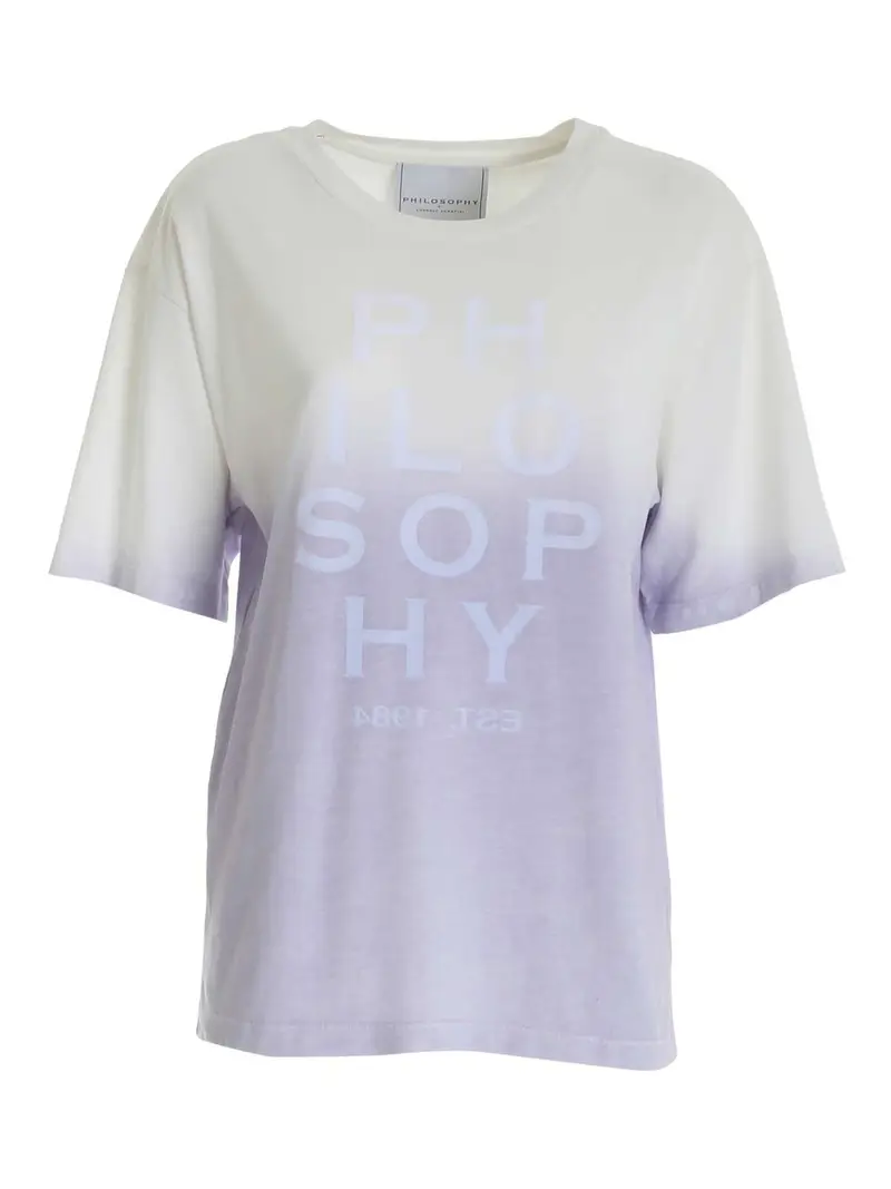 Philosophy di Lorenzo Serafini T-shirt Viola 3359705