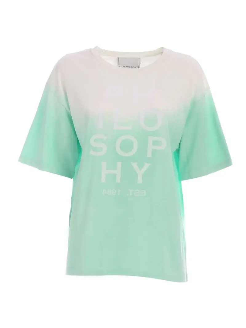 Philosophy di Lorenzo Serafini T-shirt Verde 3357076