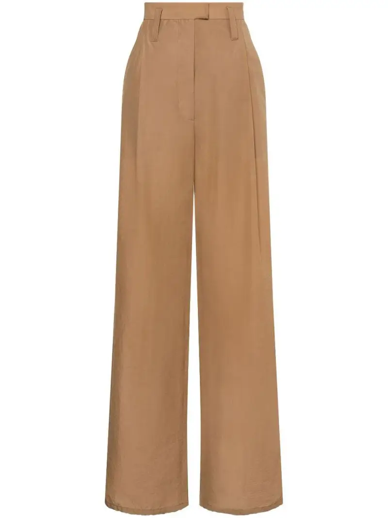 Pantalone a vita alta beige Begie