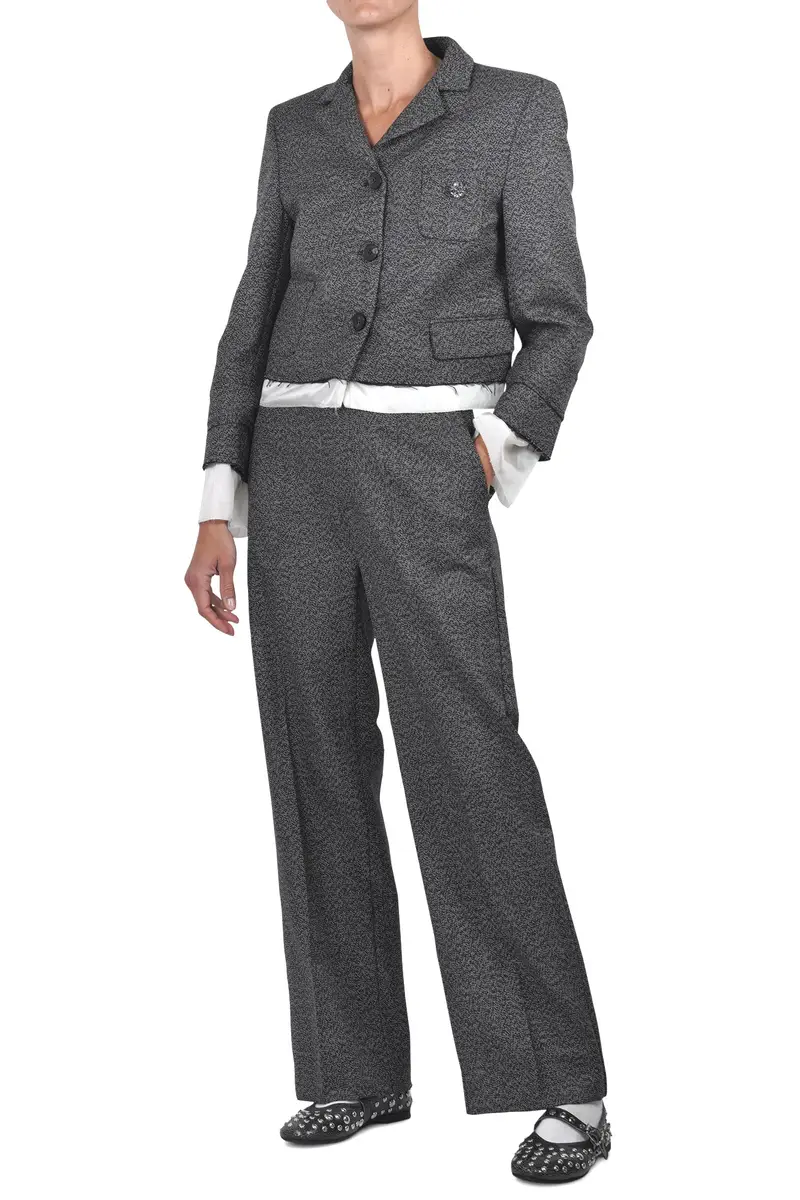 Pantalone - 460196 - Bianco/Nero miniatura 2