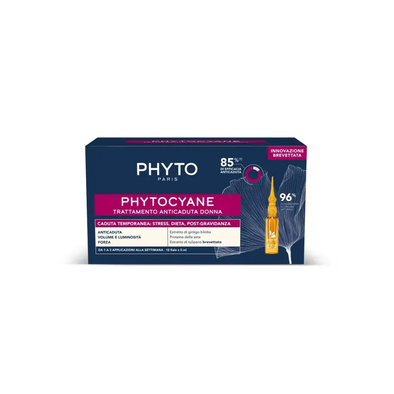 Trattamenti Specifici Phytocyane Trattamento Anticaduta Donna - Caduta Temporanea - Caduta dei capelli