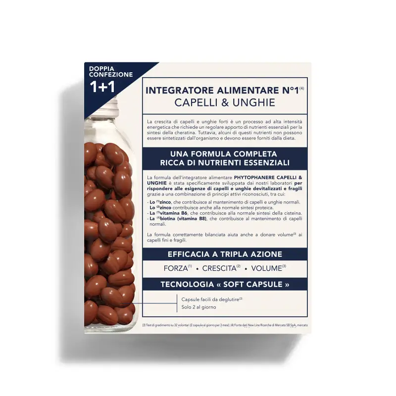 Trattamenti Specifici Phytophanere Complément Alimentaire Cheveux et Ongles - Integratori capelli miniatura 2