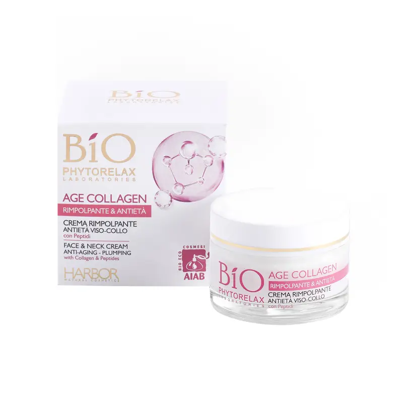 Age Collagen Crema Rimpolpante Antietà Viso-Collo - Trattamento antietà pelli mature,Crema antirughe