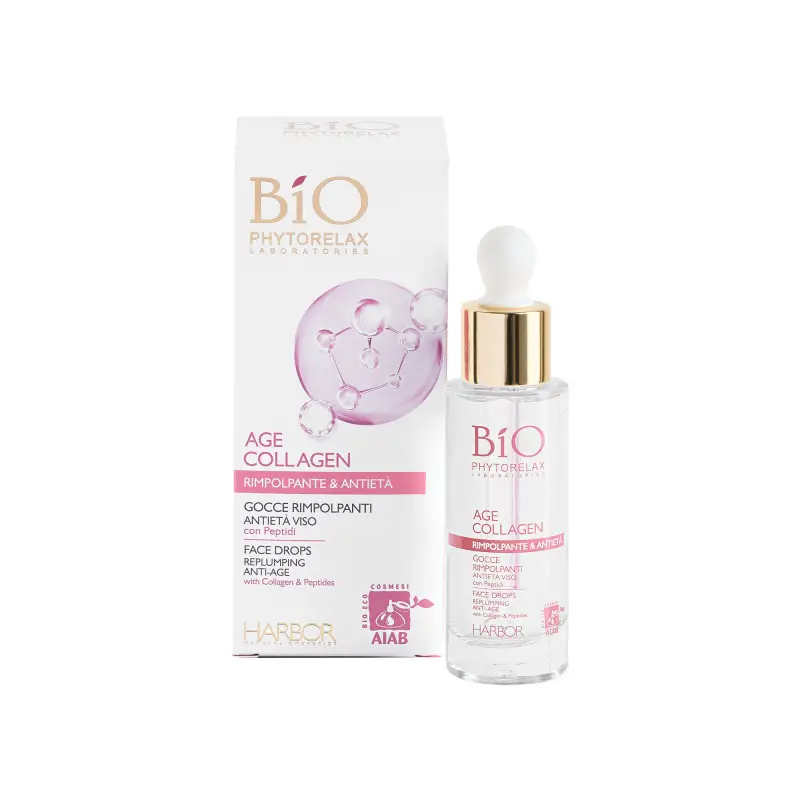 Age Collagen Gocce Rimpolpanti Antietà Viso - Trattamento antietà pelli mature,Siero antirughe