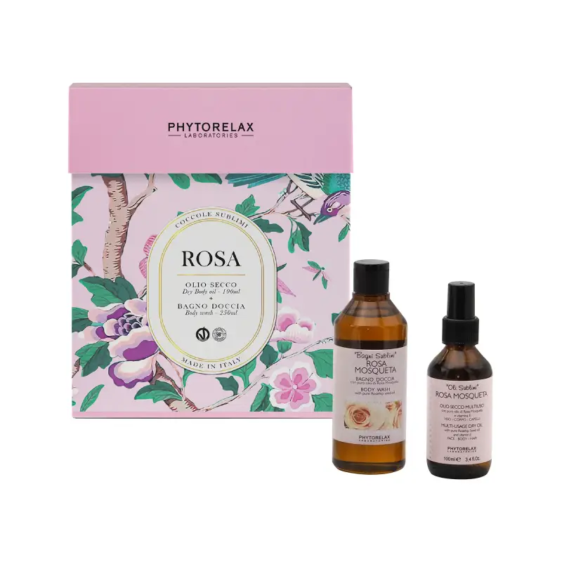 Bodycare 98% Natural Gift Box Coccole Sublimi Rosa - Cofanetto corpo,Cofanetto viso e corpo