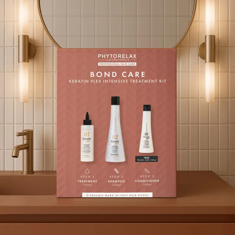 Keratin Plex Keratin Plex Intensive Treatment KIT - Shampoo riparatore, Capelli danneggiati, Cofanetto per capelli miniatura 2