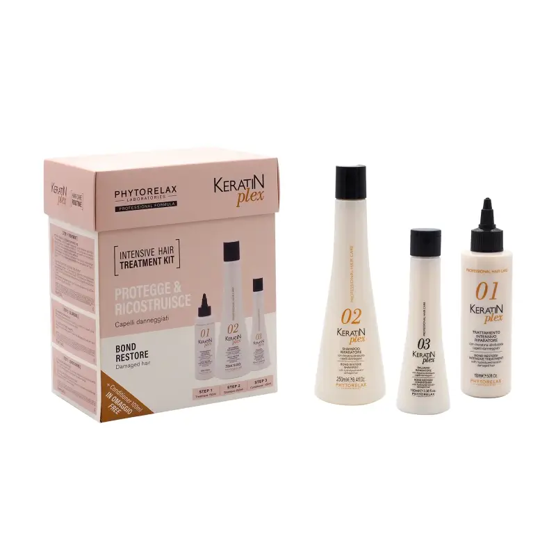 Keratin Repair Gift Box Professional Hair Care Keratin Plex - Cofanetto per capelli
