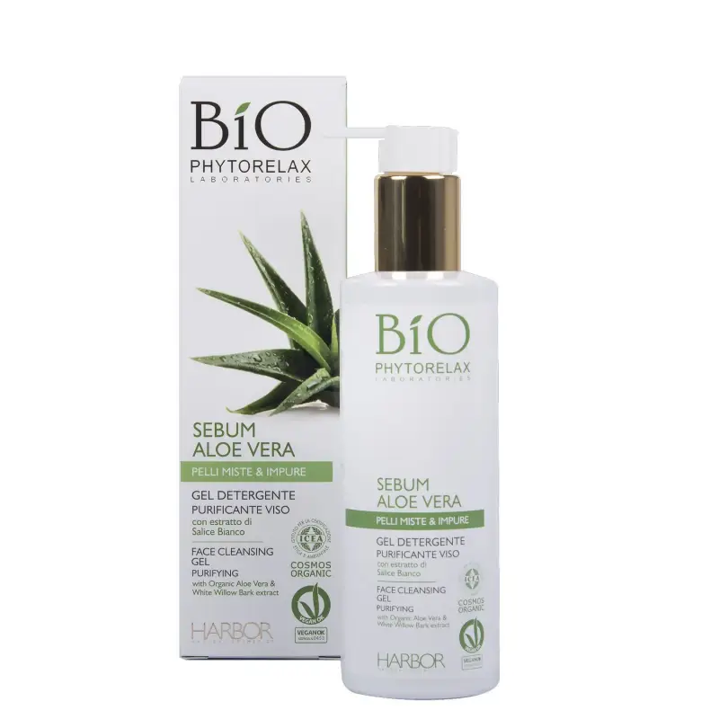 Skincare Vegan & Organic Gel Detergente Purificante Viso - Gel detergente viso