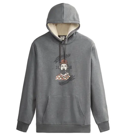 Chuchie Plush Hoodie M - felpa con cappuccio - uomo Grey