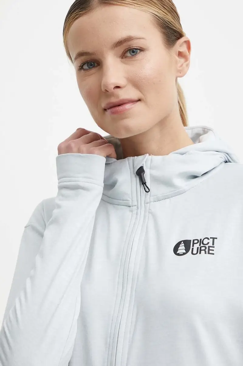 felpa da sport Celest colore grigio con cappuccio SWT156 miniatura 4