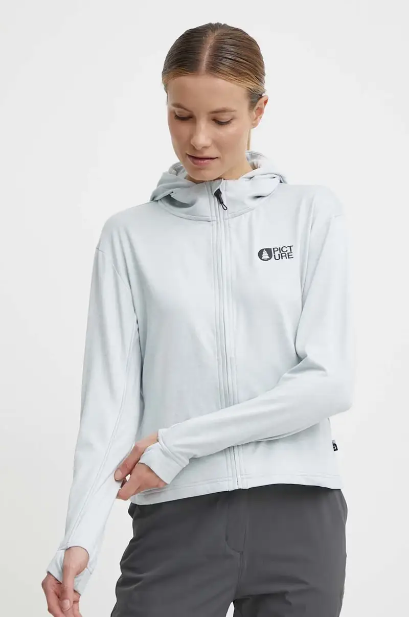 felpa da sport Celest colore grigio con cappuccio SWT156