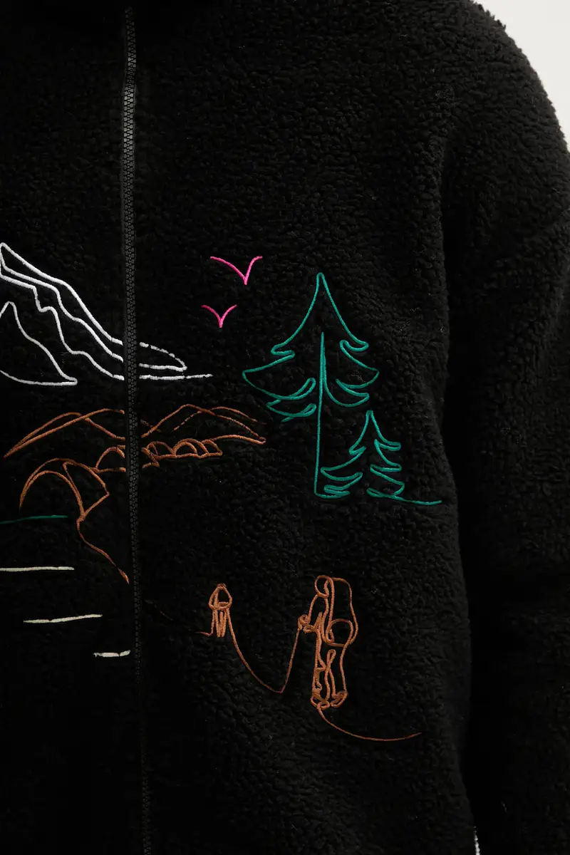 felpa in pile Hafdals Embro Nero miniatura 5