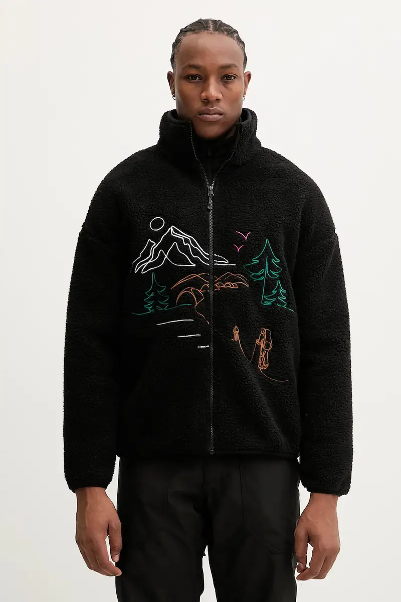 felpa in pile Hafdals Embro Nero