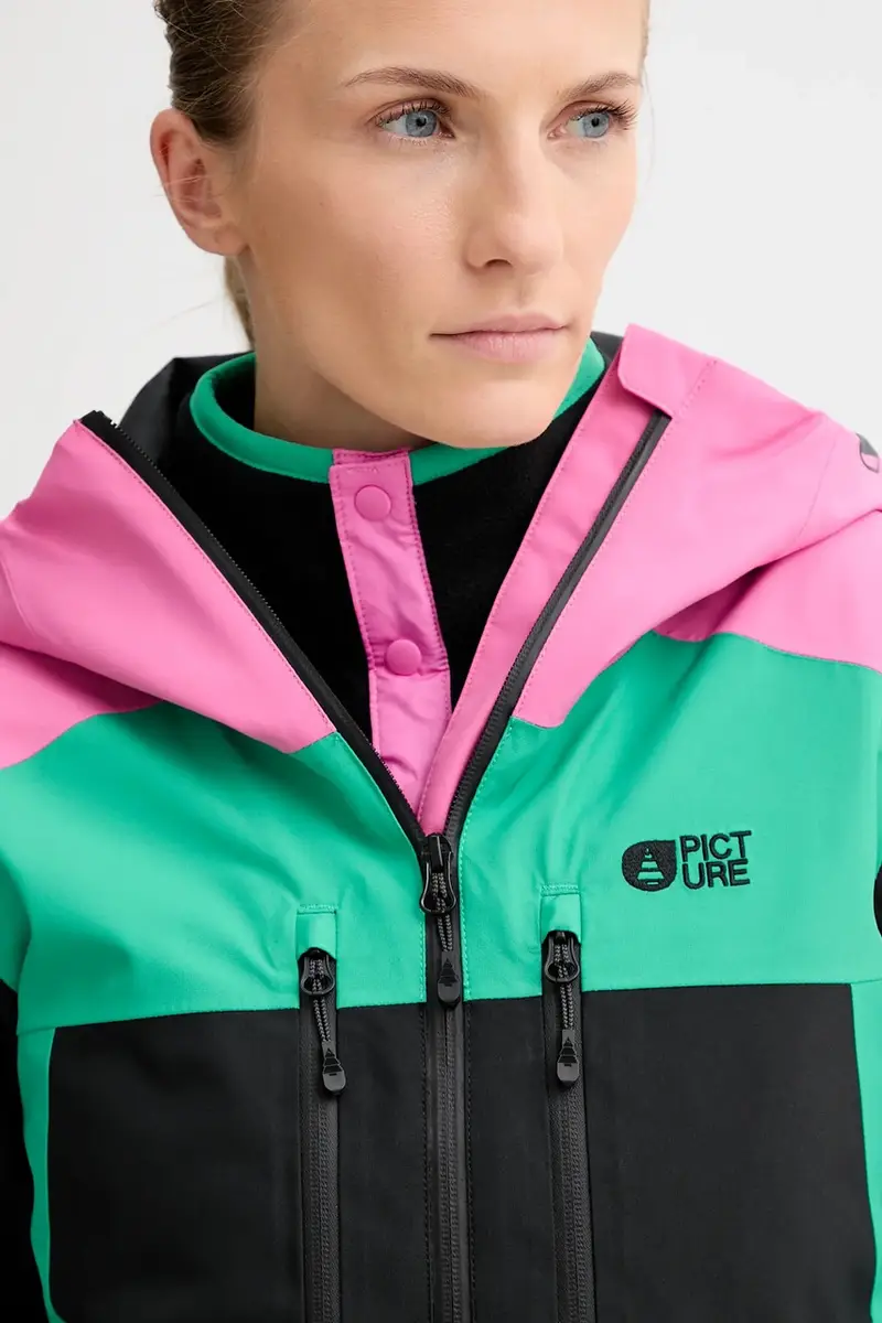 giacca da sci Exa Turchese miniatura 4