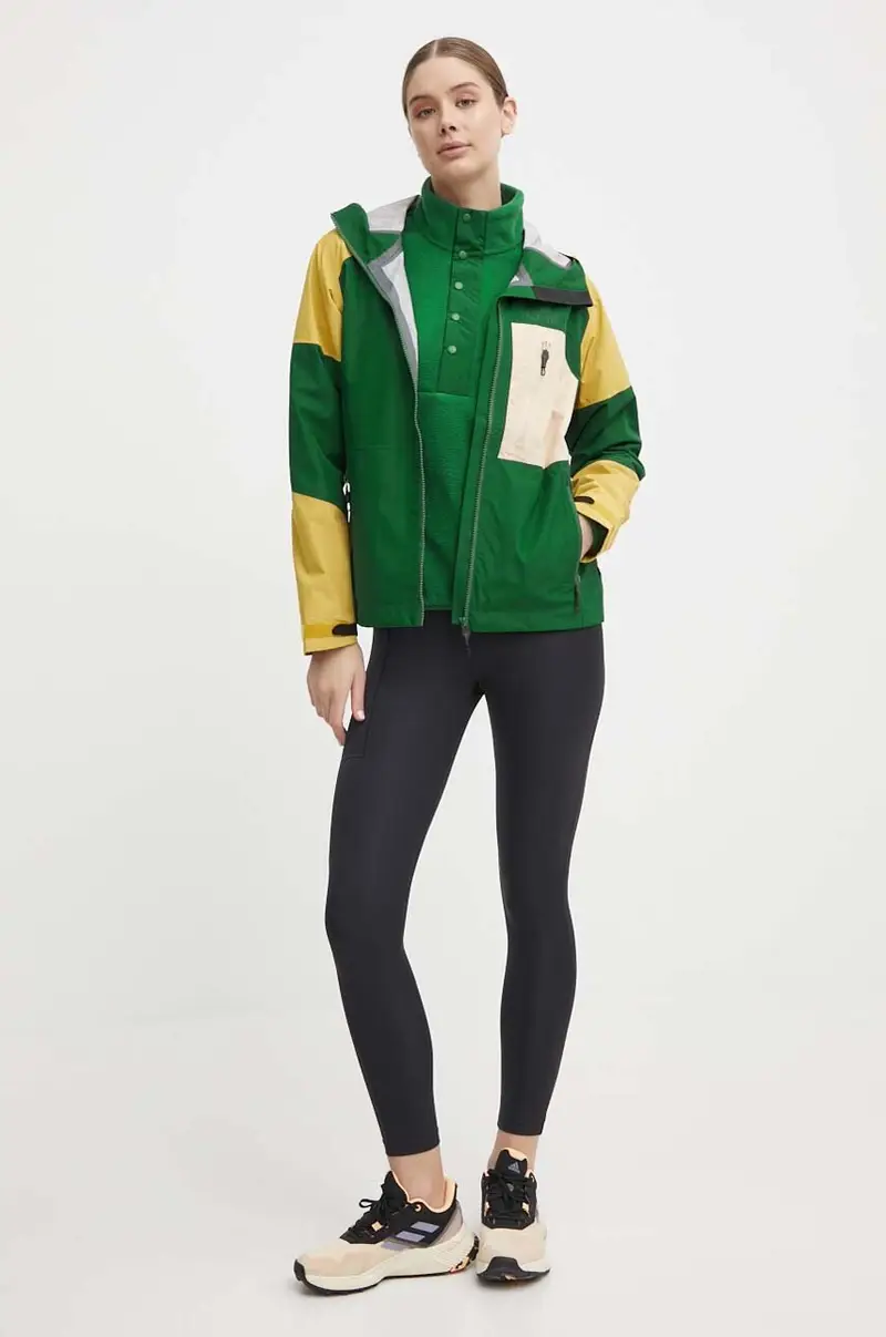 giacca impermeabile Abstral 2, 5L donna colore verde WVT344 miniatura 2