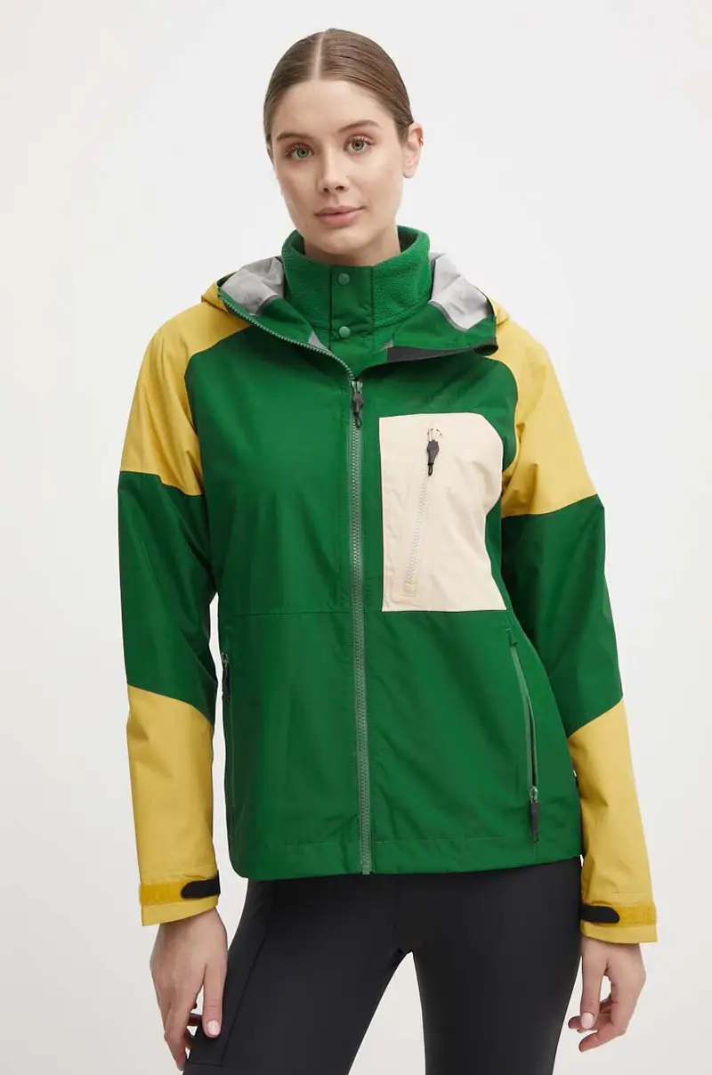 giacca impermeabile Abstral 2,5L donna colore verde WVT344