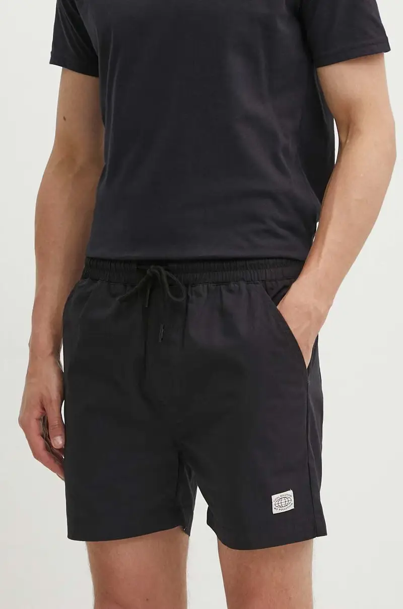 pantaloncini in cotone Daverson colore nero MSH085