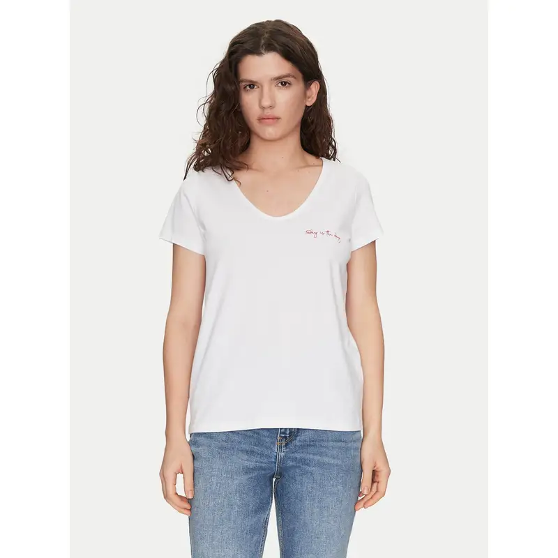 Pieces T-shirt Bianco 3218103