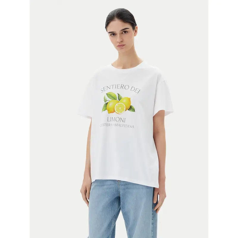 Pieces T-shirt Bianco 3221978