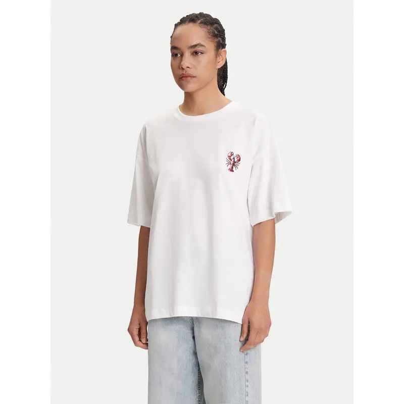 Pieces T-shirt Bianco 3223168