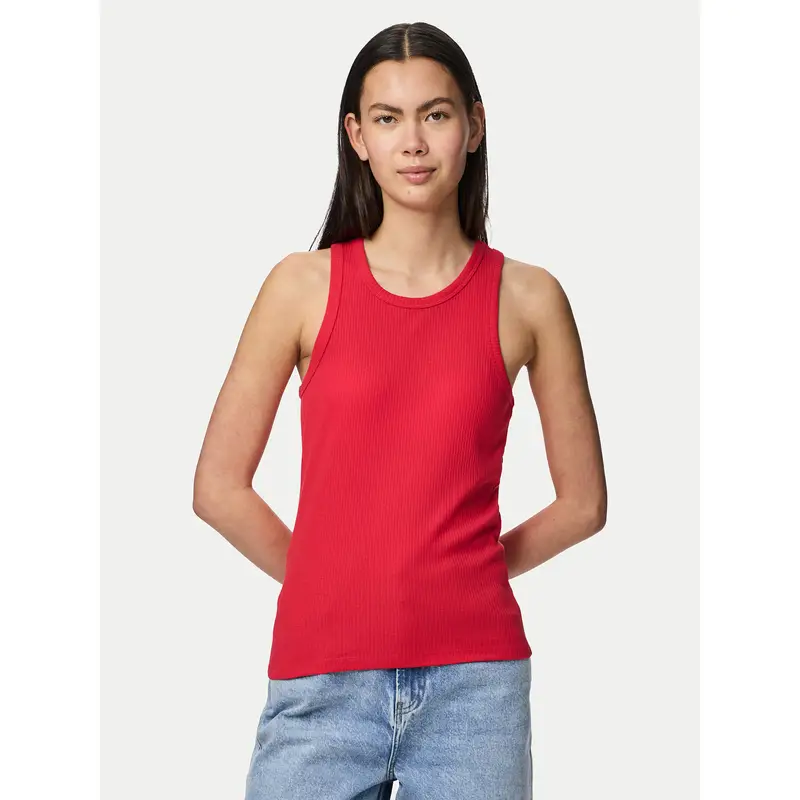 Pieces Top Rosso 3218111