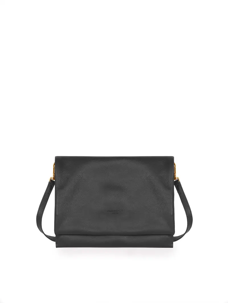Borsa Pochette Nero Con Tracolla