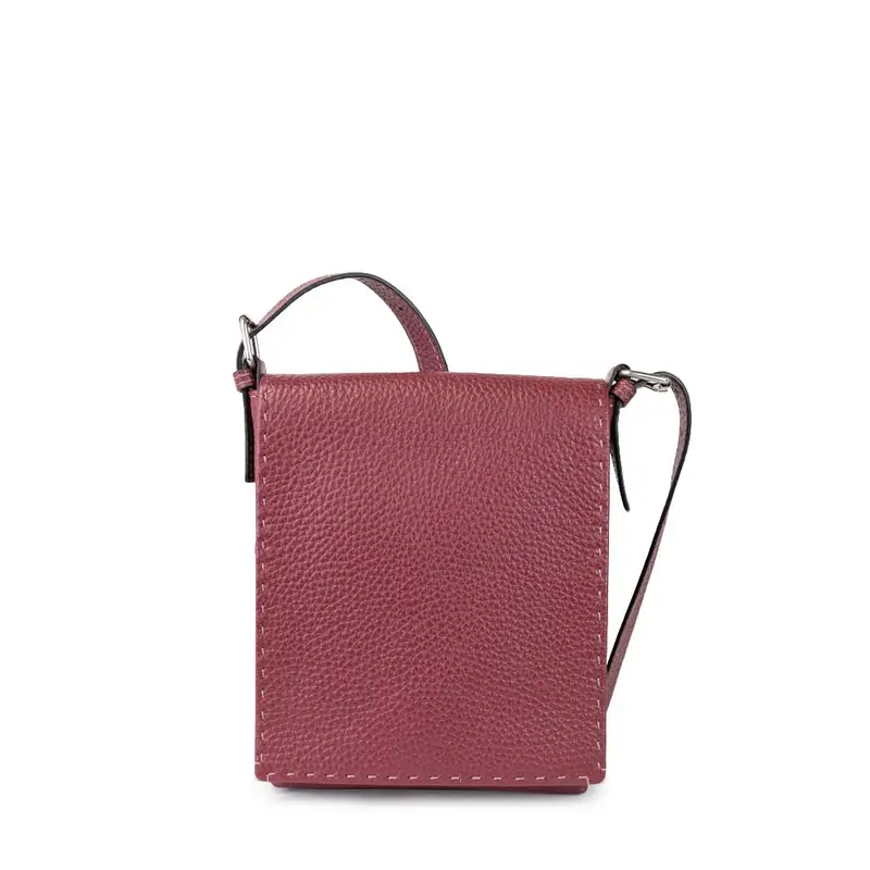 Borsetta "postino" Bordeaux Rosso